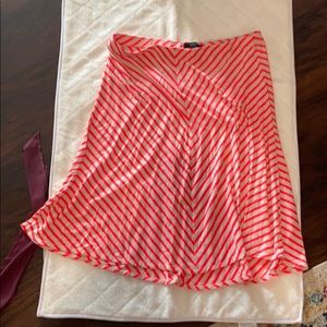 Ann Taylor pink and cream skirt